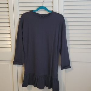 Topshop ruffle t-shirt dress